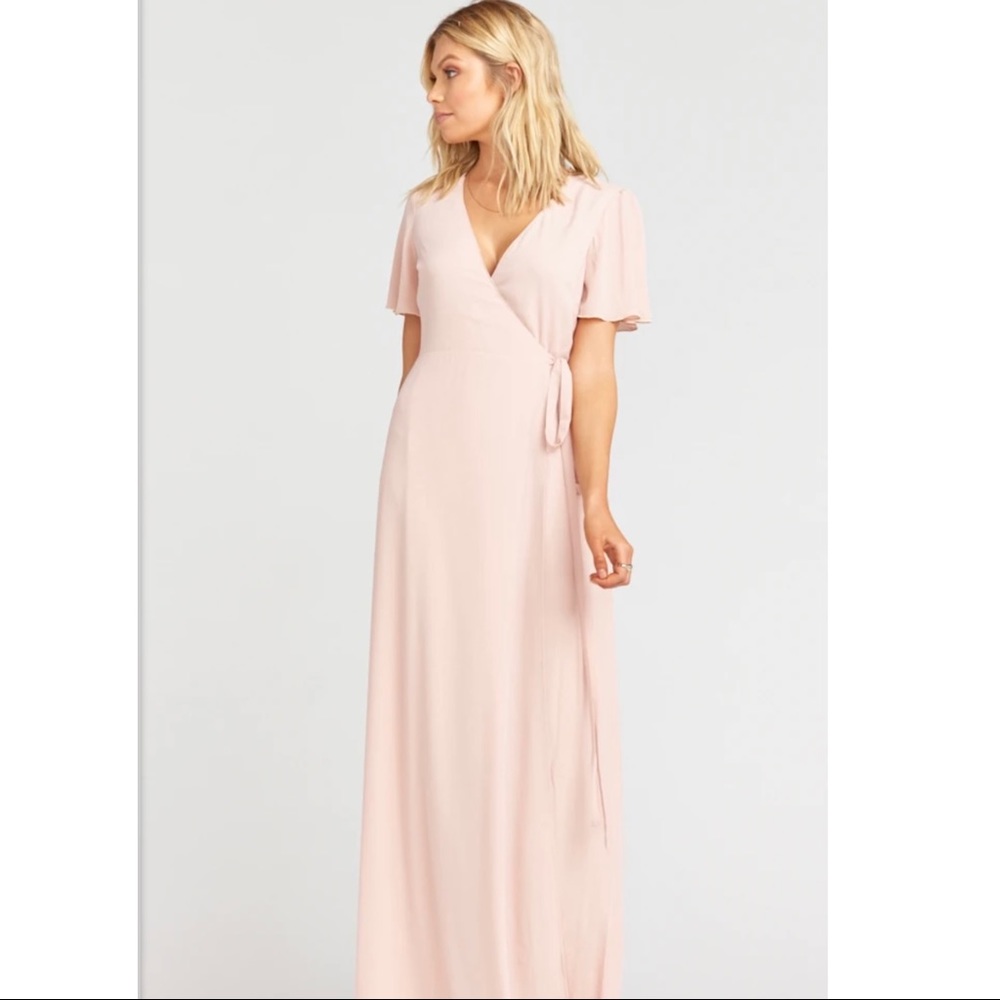 MUMU Noelle Flutter Wrap Dress